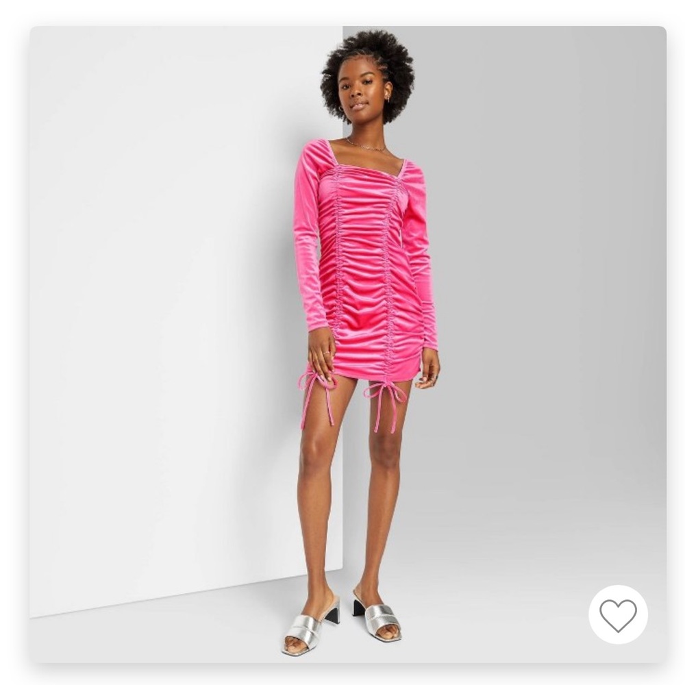 Pink Velvet Dress